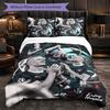 Biancheria da Letto a Tema Erling Haaland Set 3 Pezzi Copripiumino Biancheria da Letto Decorativa Per Stanza Adolescenti Decorazione Casa