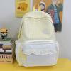 Schultasche hoher Wert Karomuster Spitze Rucksack Schülerinnen Schultasche niedlich Koreanische Version große Kapazität leichter Pendler Reise Rucksack
