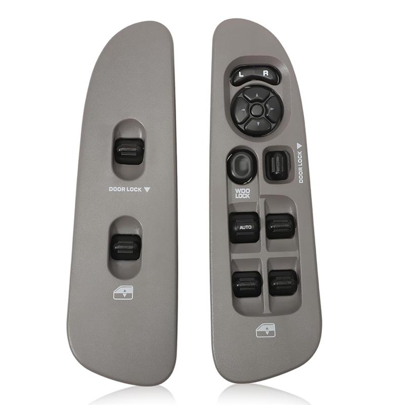 Bezel Included Power Window Switch Set For Dodge Ram 1500 2500 3500 Dakota Durango Sprinter 56049805AB 68171680AA 5HZ72XDVAA Brown  Black