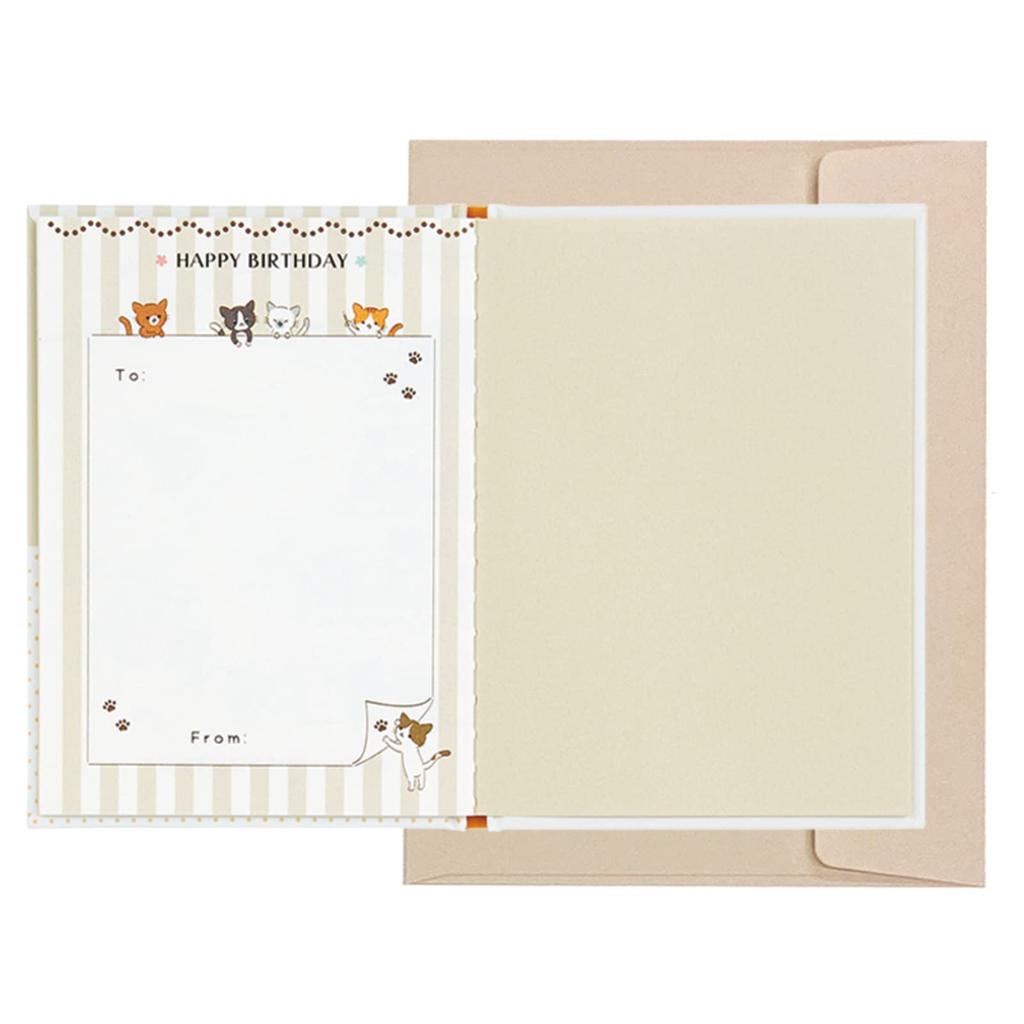 Sanrio Birthday Card Message Book Picture Little Cats Greeting Card Overseas Shipping Available SANRIO 831905 Book BD120-2