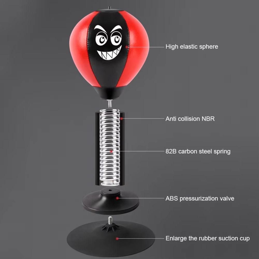 Inflatable Desktop Punching Bag Wall Mountable Desk Boxing Punch Ball  Boxing Practice