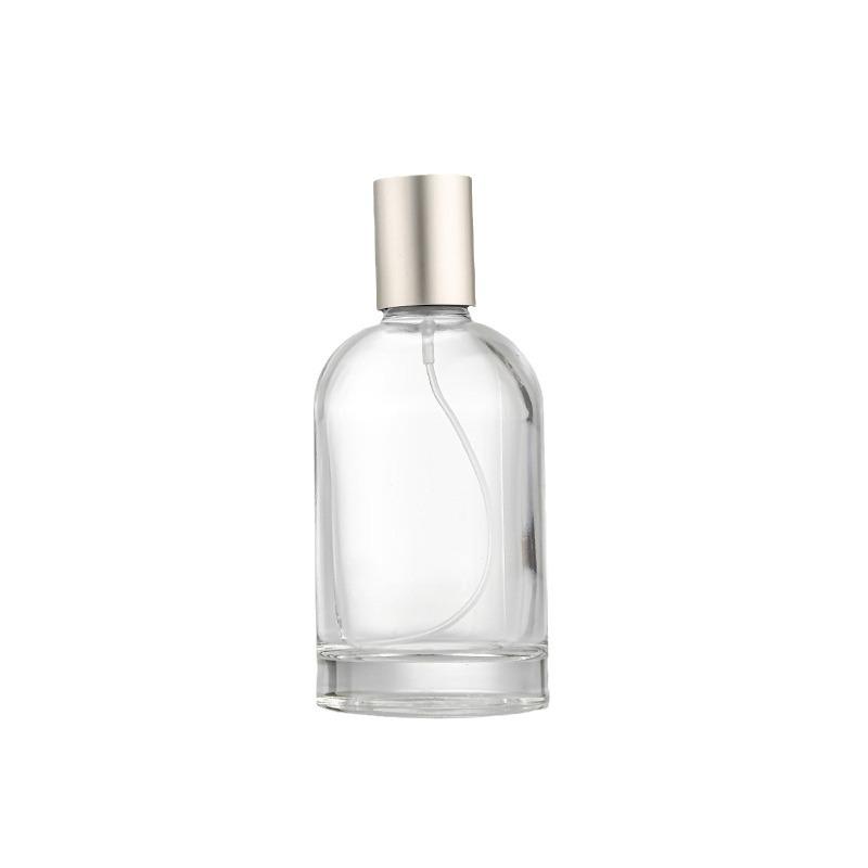 30ml Refillable Round Glass Perfume Spray Bottle with Thick Bottom - Portable Aromatherapy Sample Bottle