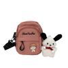 2025 Summer New Messenger Bag Cute Cartoon Korean Go Out Portable Bag Change Bag Messenger Mobile Phone Bag