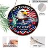 2D Flat, 1pc Round Aluminum Sign for The American 250Th Anniversary, A Patriotic Aluminium Art Decoration for The Home, Celebraaluminiumg American
