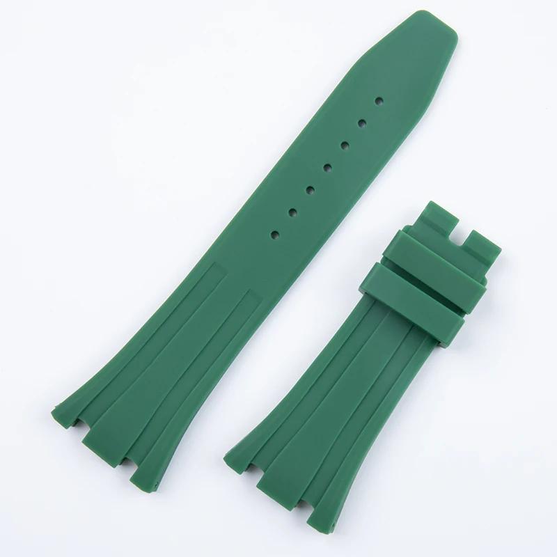 Für Audemars Piguet Armband 15400 15500 26331 3,5 mm Endstück Armband Uhrenarmband Handgelenk Weiches Gummi Uhrenarmband 26 mm Für AP Armband