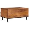 Coffee Table Brown 80 x 54 x 40 cm Solid Mango Wood