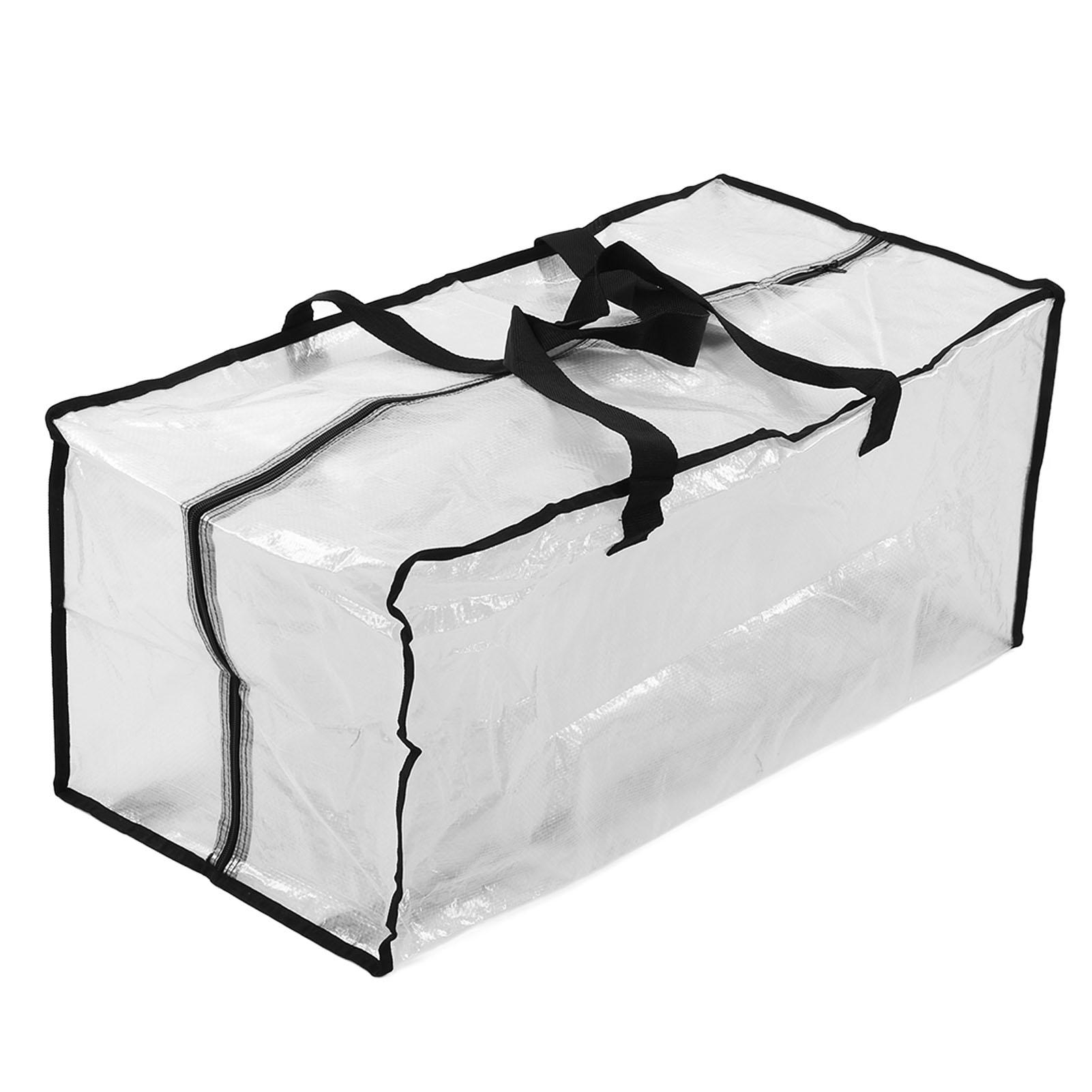 

Oversized Moving Bags Waterproof Transparent with Zippers Heavy Duty Storage Bag for Space Saving