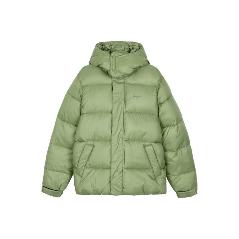 Nike Sportbekleidung und Lifestyle Serie Markenlogo Gesticktes Logo Kapuzen-Pufferjacke Baumwolljacke DQ4921-334 Herrengrößen