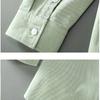 Spring and Summer Green Long Sleeve Shirts for Men Japanese Fashion Cargo Shirt 100 Cotton Casual Tops Double Pockets Thin Men Jackets