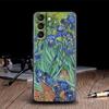 Van Gogh Painting Case For Samsung Galaxy S24 S23 Ultra S21 FE S20 S22 Ultra S10 Plus Starry Sky Cover Sunflower Almond Blossoms