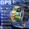 New Military GPS Smartwatch Men 10ATM IP69K Waterproof Smart Watch Compass Altimeter Air Pressure 530mAh Bluetooth Call Watches