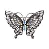 A52E Handmade Rhinestones Butterfly Brooch Elegant Festival Wedding Accessory Women