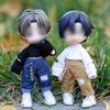 HIGHAWK Obitsu 11 OB11 Obitsu Doll 11cm Body Sweatshirt Top Doll Loose Fit Shirt Outfit Obitsu Body Kimono Nendoroid (Sweatshirt, Black)