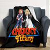 Chucky Tiffany'S Tale Flannel Blanket Super Soft Warm Cozy Blanket For Sofa Bed Office Travel Allseason Home Decor Gift