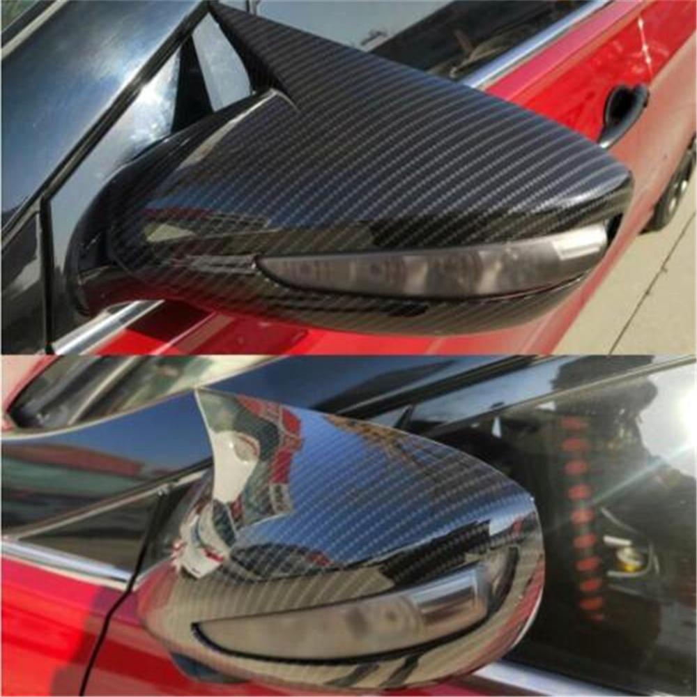 Carbon Fiber Mirror Cover Pair For 8th Gen Hyundai Sonata 2011-2014