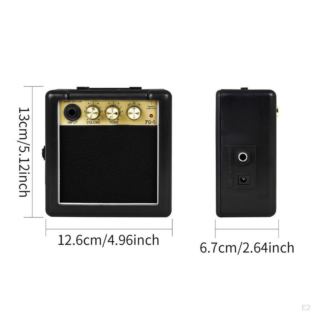 5W Portable Electric Guitar Amplifier for Practice and Performance