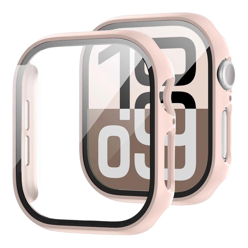 Screen Protector For Apple Watch Case 10 9 8 7 6 5 4 SE 46mm 42mm 45mm 44mm 41mm 40mm Tempered Glass PC Bumper Cover Protectives