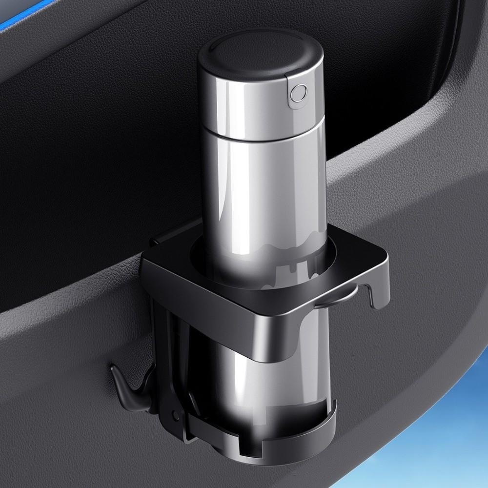 One Hand Access Car Cup Holder Foldable Car Storage Hook Durable Car Drink Holder Car Interior