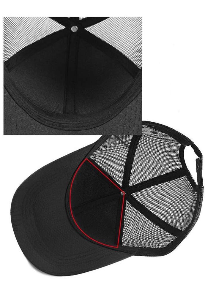 RF Large Size Deep Long Popular Cap, Men's Hat, 61-68cm, Mesh, Breathable, Quick-Drying, Lightweight, Unisex, Stylish, Cool, Brim, (Blue)