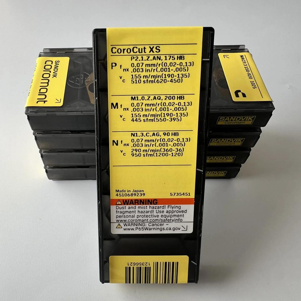 SANDVIK / MACR3150-R20 1025 / Industrial indexable Carbide Inserts 10 Pcs