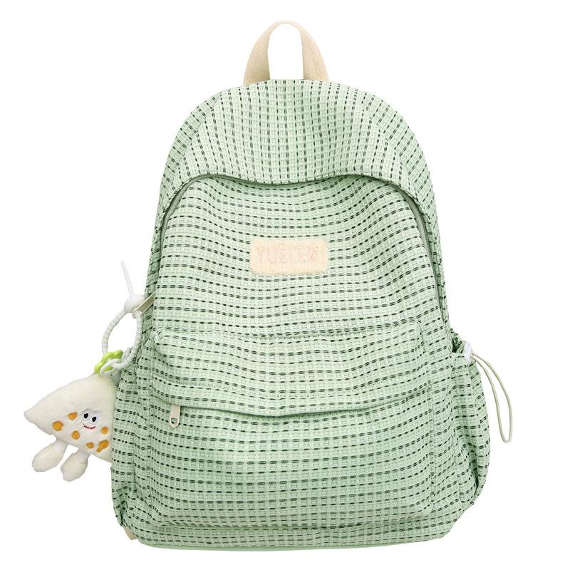 Spring New Style Junior High School Student Backpack for Girls, Fashionable and Simple High School and College Student Double Shoulder Bag