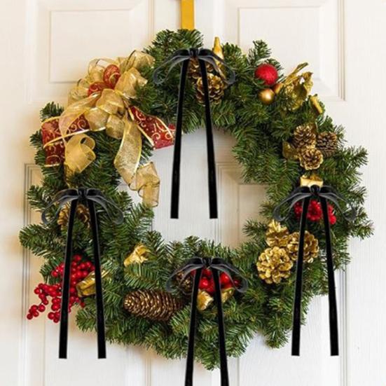 24 Pcs Velvet Bows for Christmas Tree Vintage Ribbon Bow Ornaments