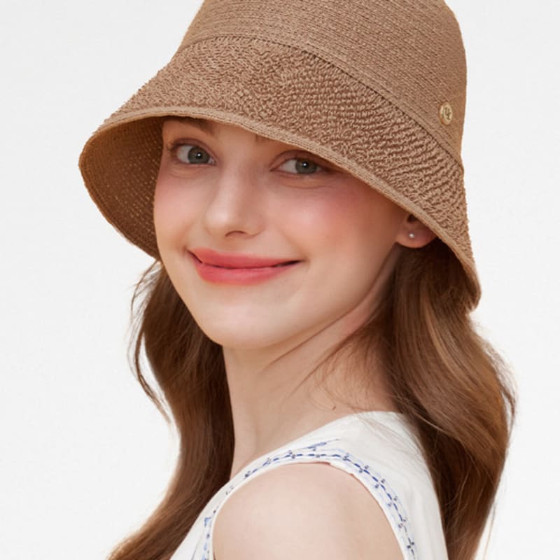 

ULUK Summer Circle Decoration Branch Bonnet Hat 8 Colors beige