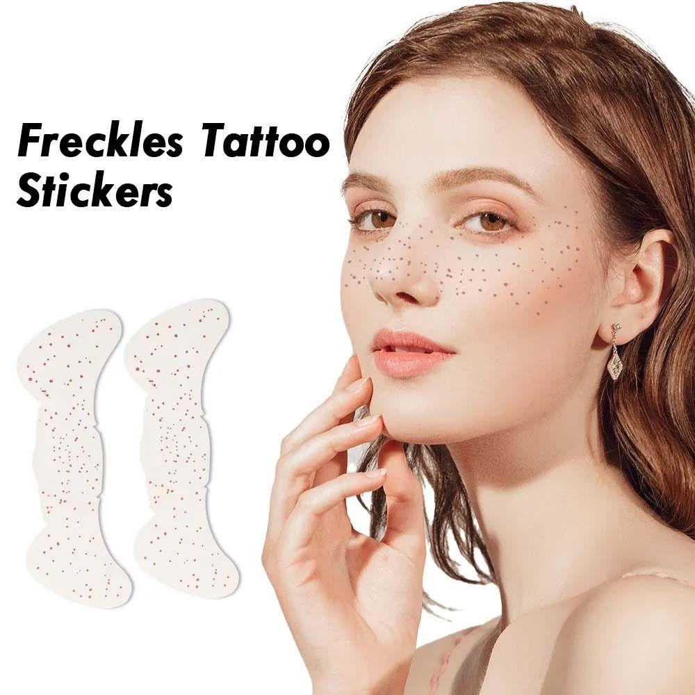 

6Pcs/set Sexy Brown Spot Tattoos Freckle Tattoo Patch Freckle Temporary Tattoos Lady