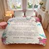 3pcs To My Sister Bedding Set, 1 Soft Quilt Cover + 2 Pillowcases, Machine Washable, Suitable for All Seasons