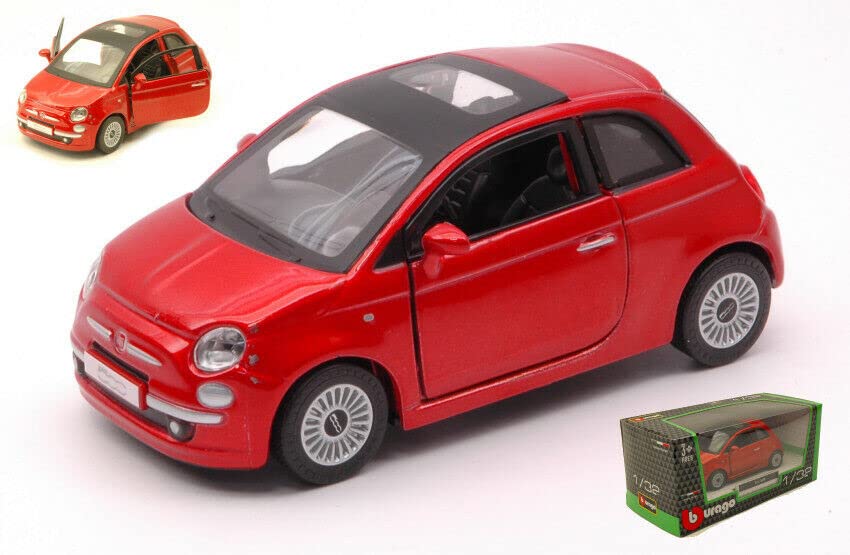 Bburago Fiat 500 Diecast Auto Maßstab FIAT NUOVA 2007 1/32 (rot) [Gebraucht]