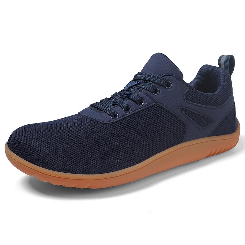 Atmungsaktive Fitnessschuhe mit breiter Zehenbox Cross-Training Sportschuhe Leichte gestrickte Sneaker Walking Flats