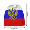 Russische Flagge Mütze Unisex Winter Warm Bonnet Femme Strickmützen Wappen Russlands Skullies Beanies Mützen Für Unisex Frauen