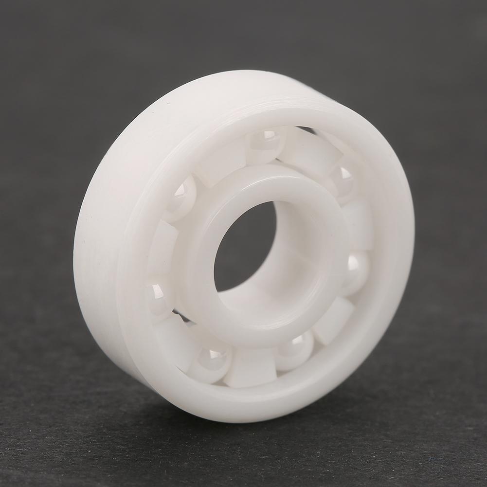 8pcs White Color ZrO2 Full Ceramic Miniature 608 Ball Bearing 8x22x7mm