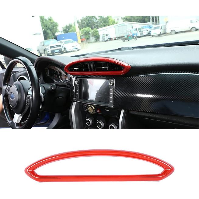

Car Accessories Fit for Subaru BRZ Toyota 86 2012-2020 Interior Center Consoles Decoration Air Conditioning Outlet Vent Frame Cover Trim (Red) ABS 1 красный