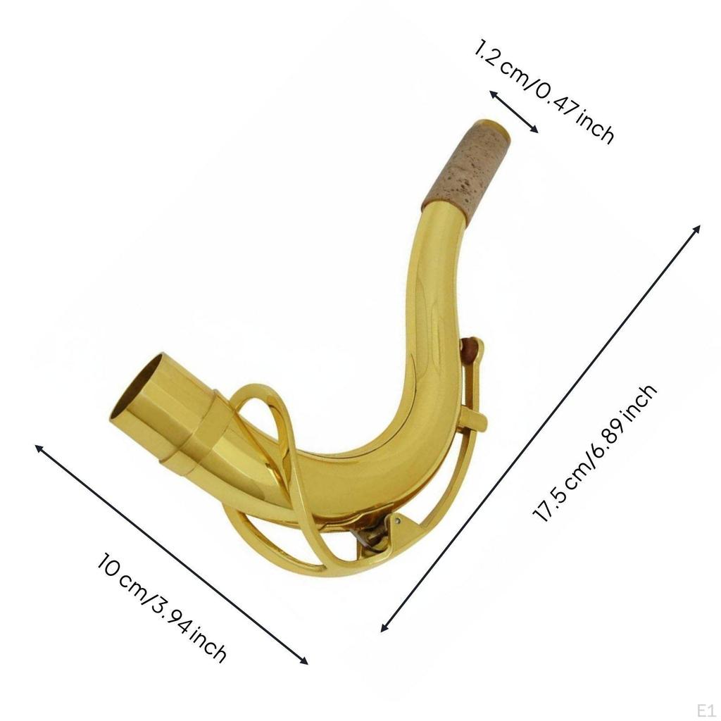 Saxophon Krümmer Bequemer Spielwinkel Sax Messing Blasinstrument Teil