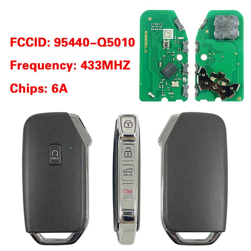 PN 95440-Q5410 Q5000 Q5010 Q5200 Q5400 Q5510 Q5700 Q5710 Q7000 Q5900 Q6000 For KIA Seltos Smart Car Key Remote 433MHz 6A Chip
