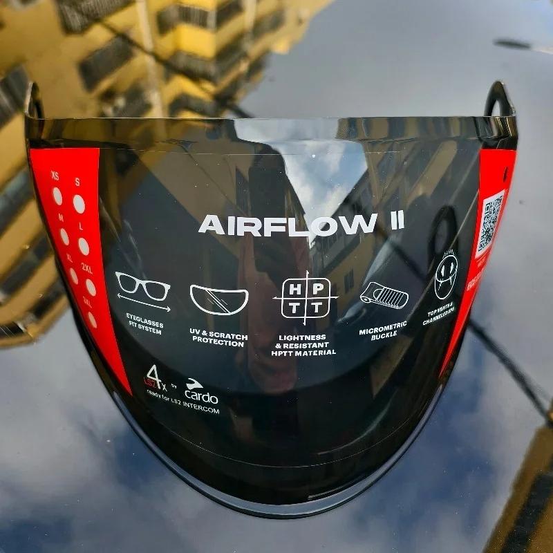 Open Face Helmet Lens for LS2 OF616 AIRFLOW II Half Helmet Motobike Silver Visors Helmet Color Lens Viseira Capacete