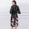 Women Print Short Sleeve Gown Robe Breathable Loungewear Pajamas