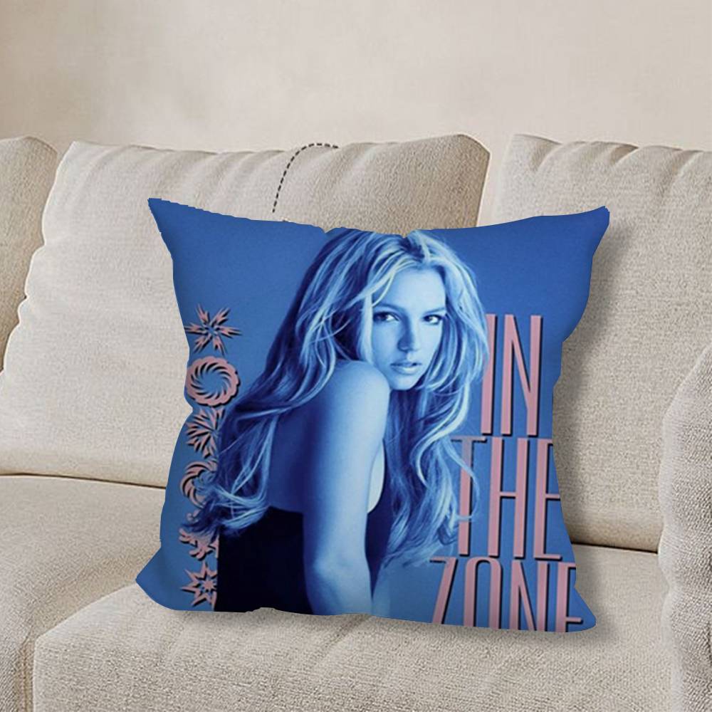 Sänger B-Britney S-Spears-ES Kissenbezug Wohnzimmer Sofakissenbezug Schlafzimmer Zimmer Bettkissenbezug Heimdekoration