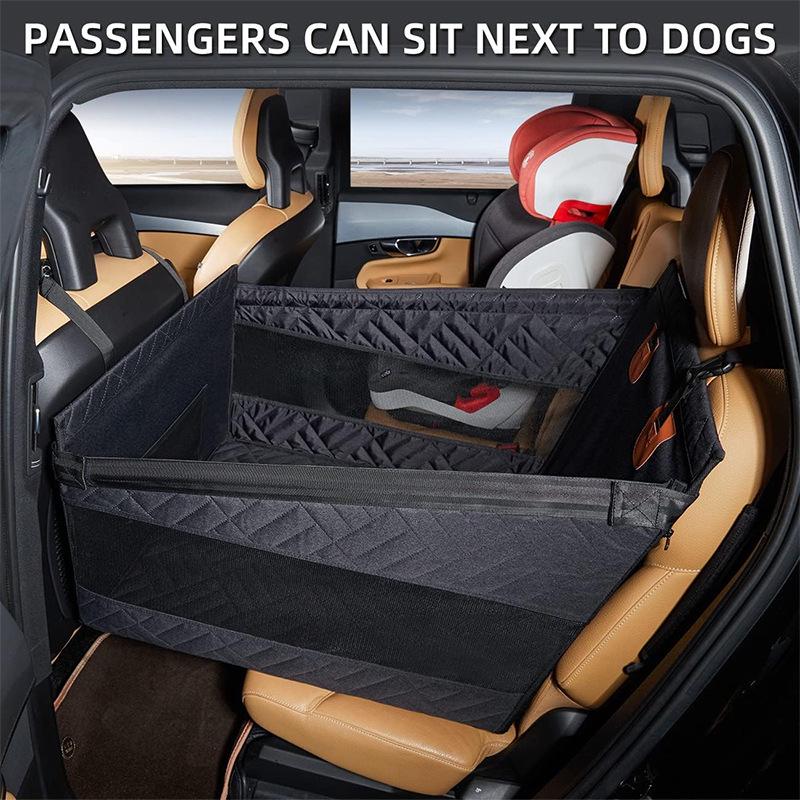 Pet Car Seat Mat: Reinforced Waterproof & Dirt-proof Dog/Cat Basket with Mesh