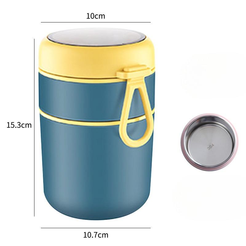 Izolowany pojemnik na lunch ze stali nierdzewnej Pojemnik na lunch do mikrofalówki Kubek śniadaniowy Przenośny kubek na zupę
