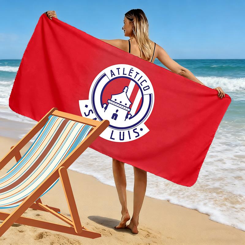 San Luis Atlético Print Beach Towel, Large Soft Quick Dry Towel for Beach Camping Swimming