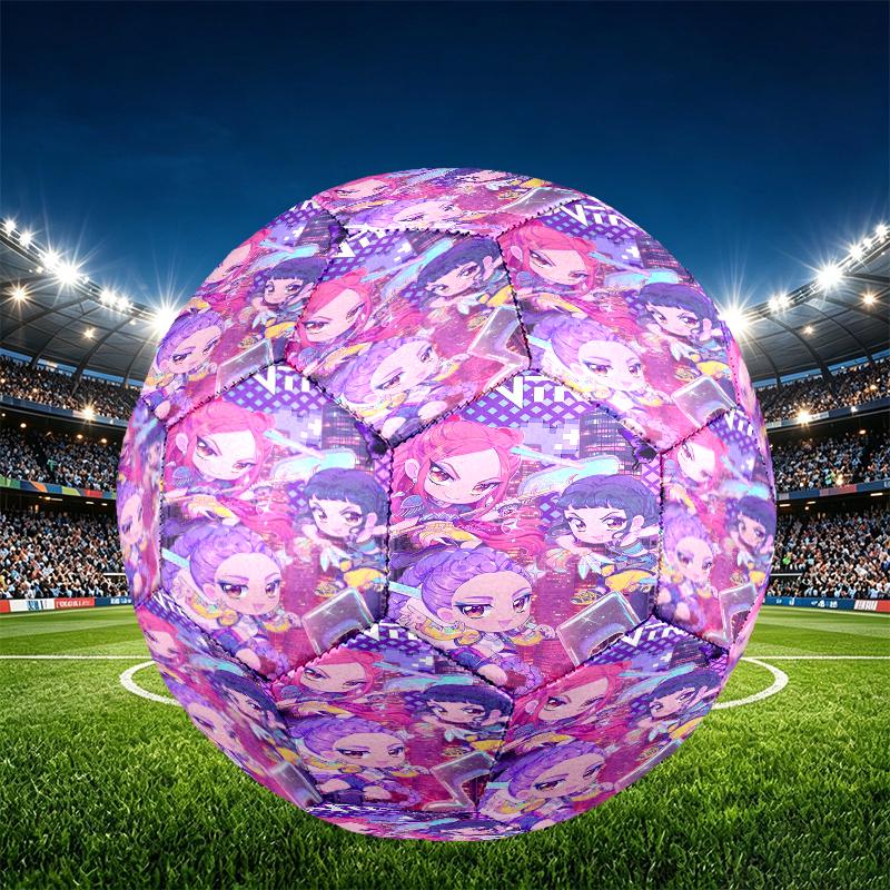 K Print Size 5 Soccer Ball, PU Wear Resistant Football for Match Training and Daily Practice, Birthday Gift for Soccer Fans
