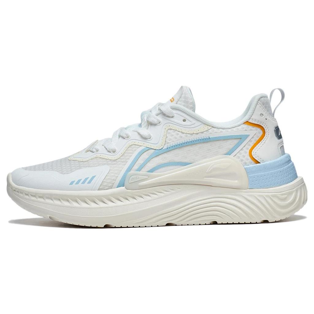 New LiNing Qingyou Anti Slip Wear Resistant Low Top Sports Casual Shoes Men's White Blue AGLT057-1
