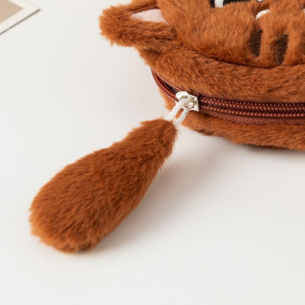 Plush Doll Cartoon Cat Coin Bag Cartoon Cat Plush Mini Purse Kitten Plush Coin Purse  Toy For Girls