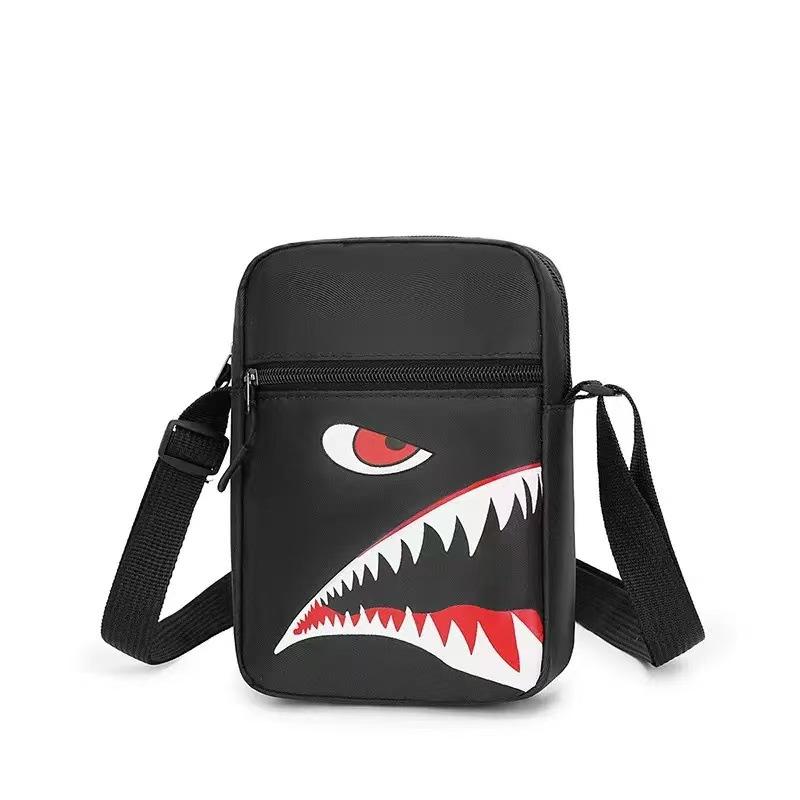 Business bag Men's and women's nylon collection wallet Canvas charging bag Cashier shoulder messenger bag Oxford cloth bag Korean version satchel bag