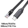 ESD Protect USB To RJ45 Console Cable Multi System Compatibility for Easy Device Configuration and Communication
