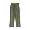 Women's Casual Solid Colour Elastic Waist Straight Casual Pants With Pockets
