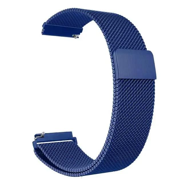 20/22mm Magnetic Milanese Strap for Samsung Galaxy Watch 7 6 5 4 40 44mm Gear S3 Stainless Steel Band for Huawei 4 GT3 Bracelet