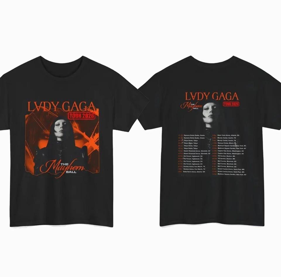 Lady Gaga The Mayhem Ball Tour 2026 T-Shirt S